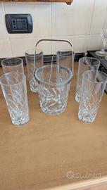 Bicchieri in cristallo vintage 