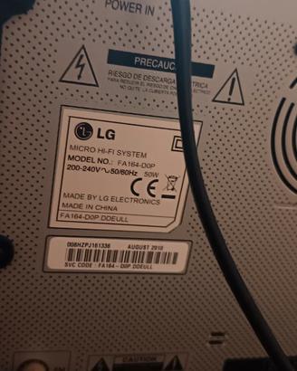 Stereo Micro Hi-Fi LG FA164 - CD, USB, Radio FM