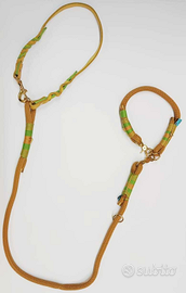 Collare per cani in corda e vera pelle