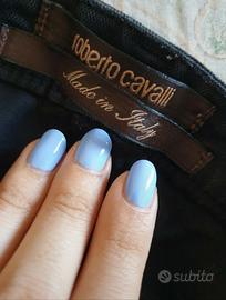 Splendido pantalone Roberto Cavalli con bottone a 