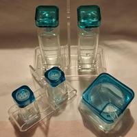 Oliera, saliera e formaggera vintage Bormioli