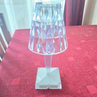Lampada da tavolo effetto cristallo