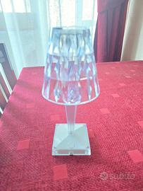 Lampada da tavolo effetto cristallo