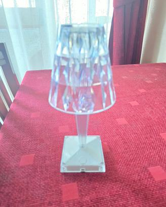 Lampada da tavolo effetto cristallo