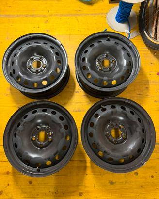 Cerchi Ferro Originali Fiat Doblò 15’’ + Coppe