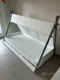 Letto capanna montessori