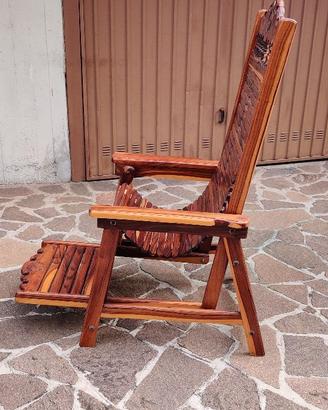 Chaise Longue in legno massello