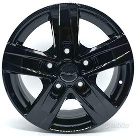 4 Cerchi da 16' in Lega - Mak - Stone 5 Black Edit