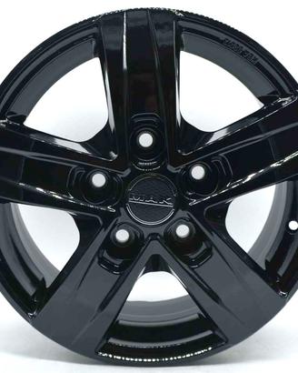 4 Cerchi da 16' in Lega - Mak - Stone 5 Black Edit
