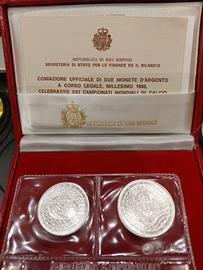 Dittico in Argento Mondiali Calcio 1990