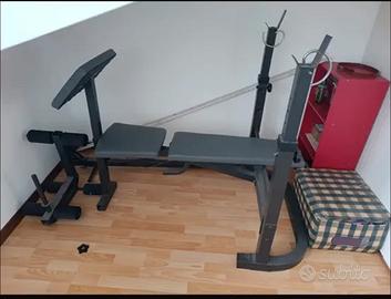 Panca palestra robusta accessoriata