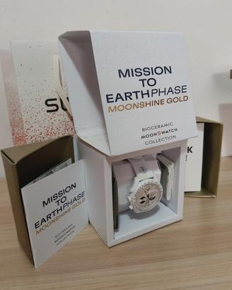 Omega x Swatch moonshine Gold white 