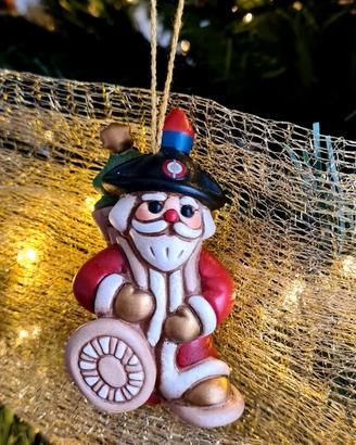 Statuina Thun Babbo Natale Carabiniere ciaspole