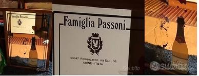 specchiera enoteca passoni vini 50x70cm