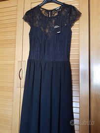 Abito donna lungo nero Jennyfer tg S nuovo