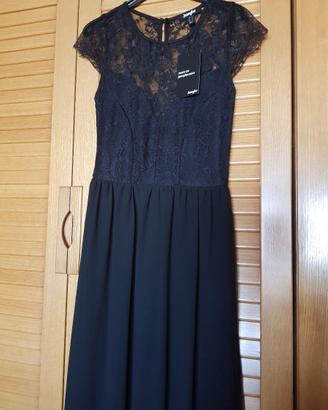 Abito donna lungo nero Jennyfer tg S nuovo