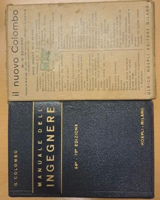 Manuale dell'ingegnere - G. Colombo - Hoepli 1939