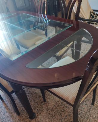 tavolo mogano ovale 
