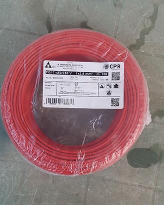 Cavo Unipolare FG17 450/750 V sez 2,5 mmq 100 MT