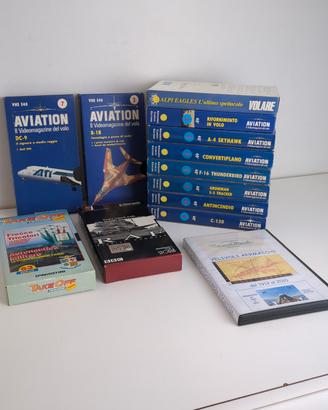 Lotto 13 VHS e DVD aviazione Frecce Tricolori RAF