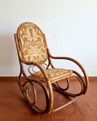 Sedia a dondolo vintage
