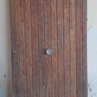 Portone in legno, colore rovere