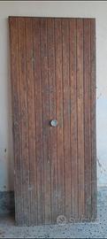 Portone in legno, colore rovere