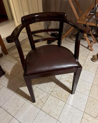 POLTRONA A POZZETTO DA FUMO STILE MARINA
