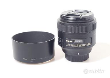 OBIETTIVO NIKON AF-S 85 MM F/1.8G. GARANZIA.