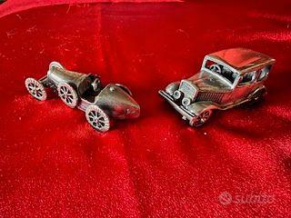 Modellini/soprammobili auto corsa in peltro