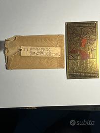 Targhetta ww2 italiana croce rosa