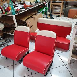 Fiat 600 d'epoca tappezzerie sedili fodere