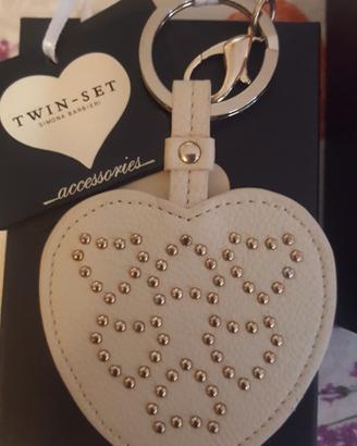 Portachiavi twin set cuore