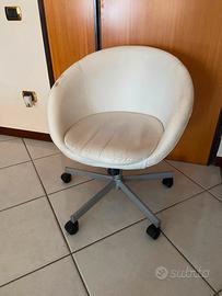 Poltrona Sedia ergonomica girevole in ecopelle