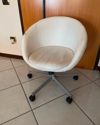 Poltrona Sedia ergonomica girevole in ecopelle