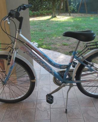 Bicicletta con cambio ruota da 24