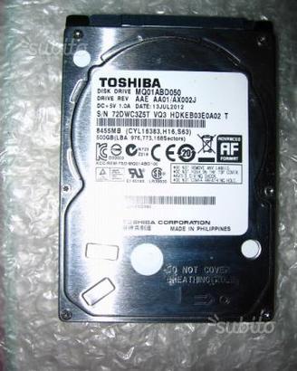 Hard Disk Toshiba interno 500Gb