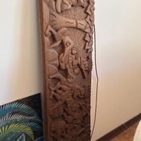 Quadro africano in legno