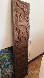 Quadro africano in legno