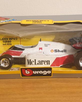 Modellino MCLAREN MP4/2 Turbo Burago 1/24 cod.6106