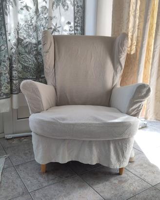 Poltrona STRANDMON Ikea + copertura lavabile