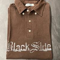 Maglia polo da uomo a manica lunga marrone