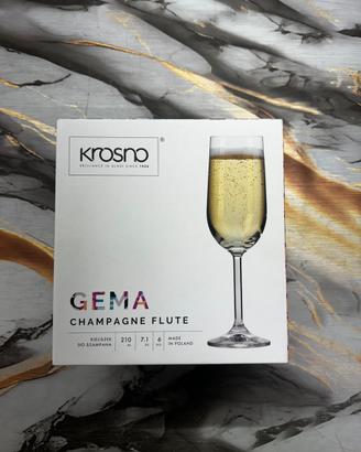 Da 6 flûte da champagne della collezione Gema