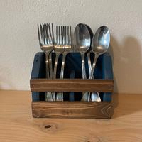 Contenitore Porta Posate in Legno