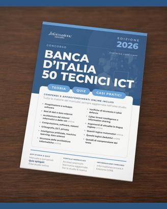 Manuale Concorso Banca d'Italia 50 ICT Core