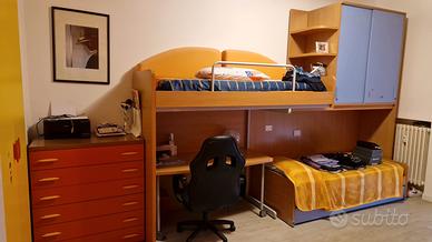 cameretta per bambini 3 posti letto