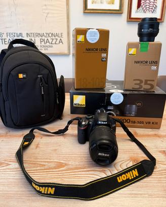 Nikon D3200 + 18-105 e 35mm