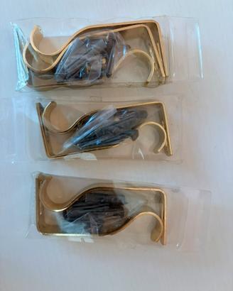 Set composto da 3 supporti doppi per bastone tenda