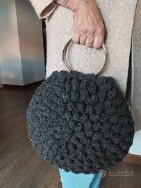 Borsa Donna in pura lana fatta a mano 