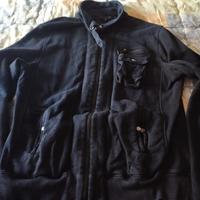 felpa nera XL con cerniere tasche richmond